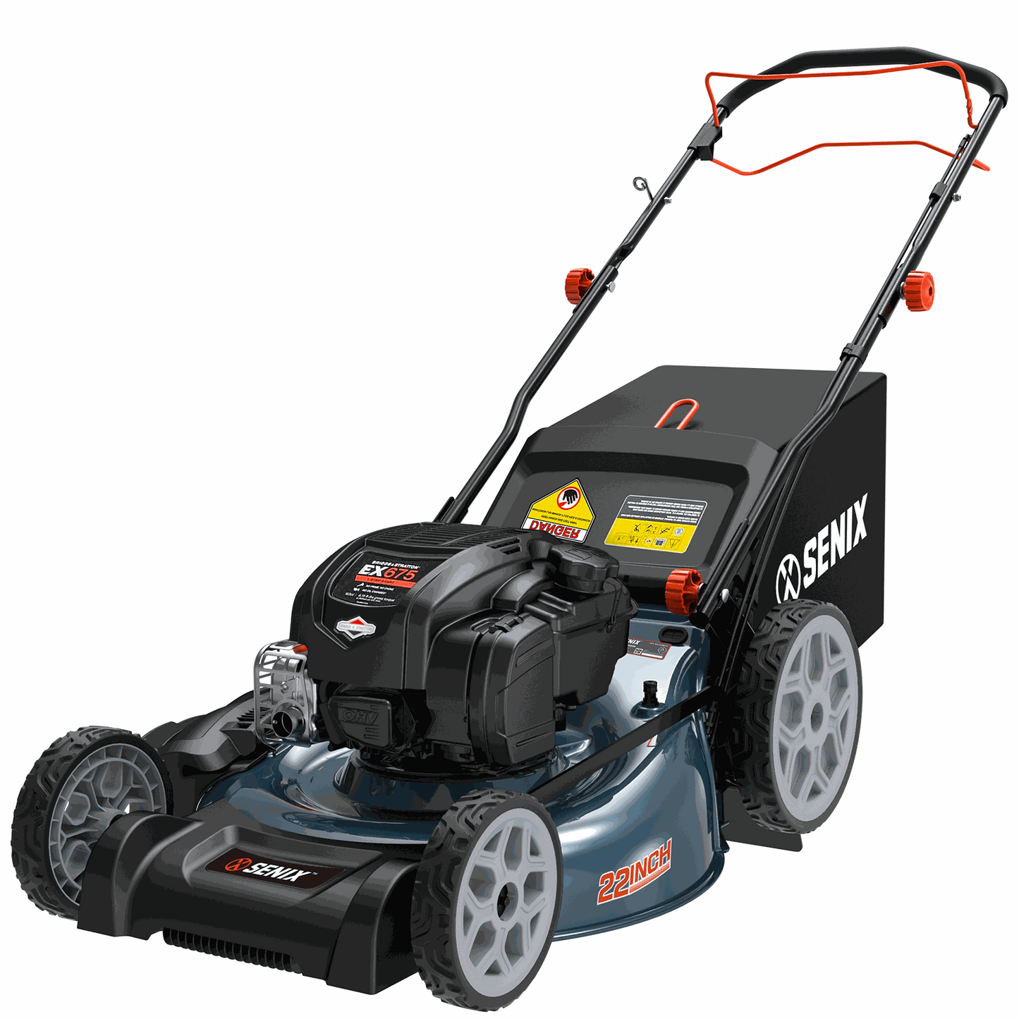 SENIX 22" 163cc Briggs & Stratton Engine Gas Self-Propelled Lawn Mower | SENIX Tools