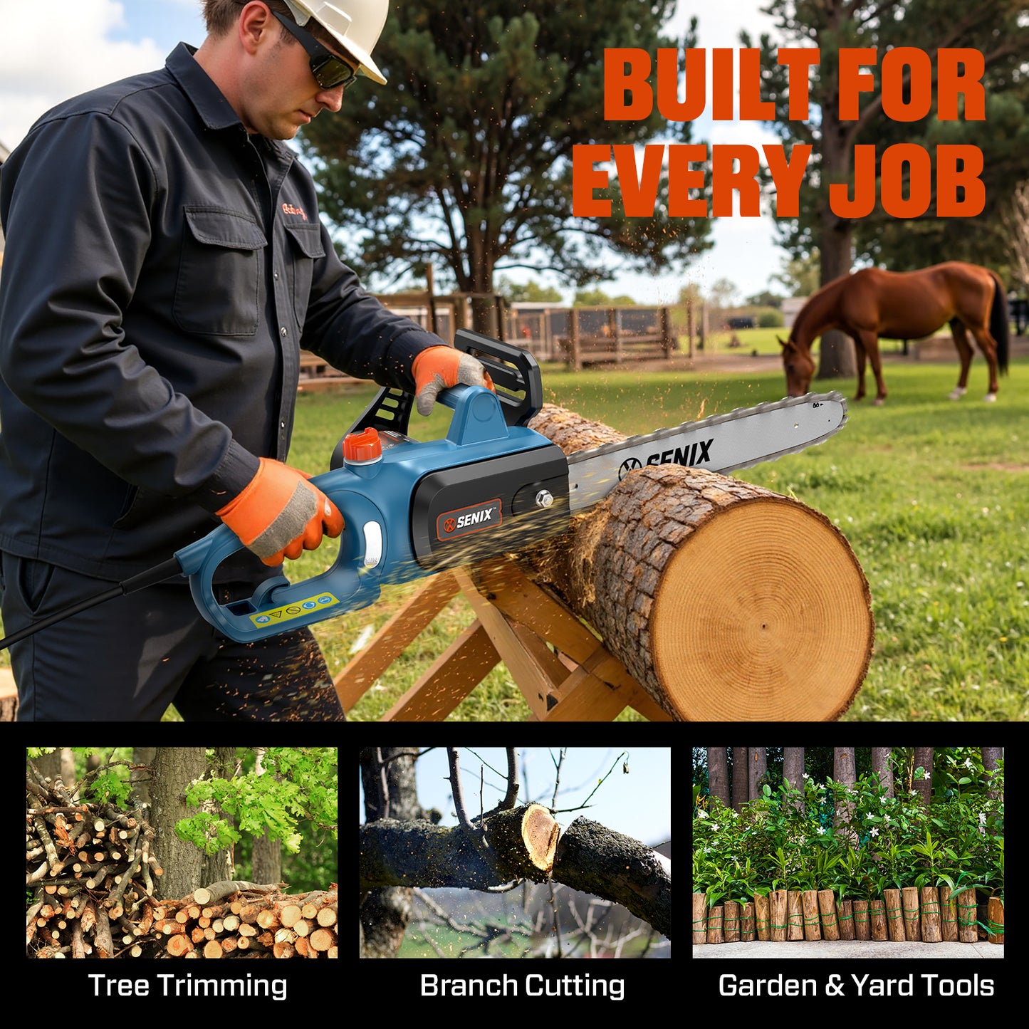 10 Amp 14" Corded Electric Chainsaw