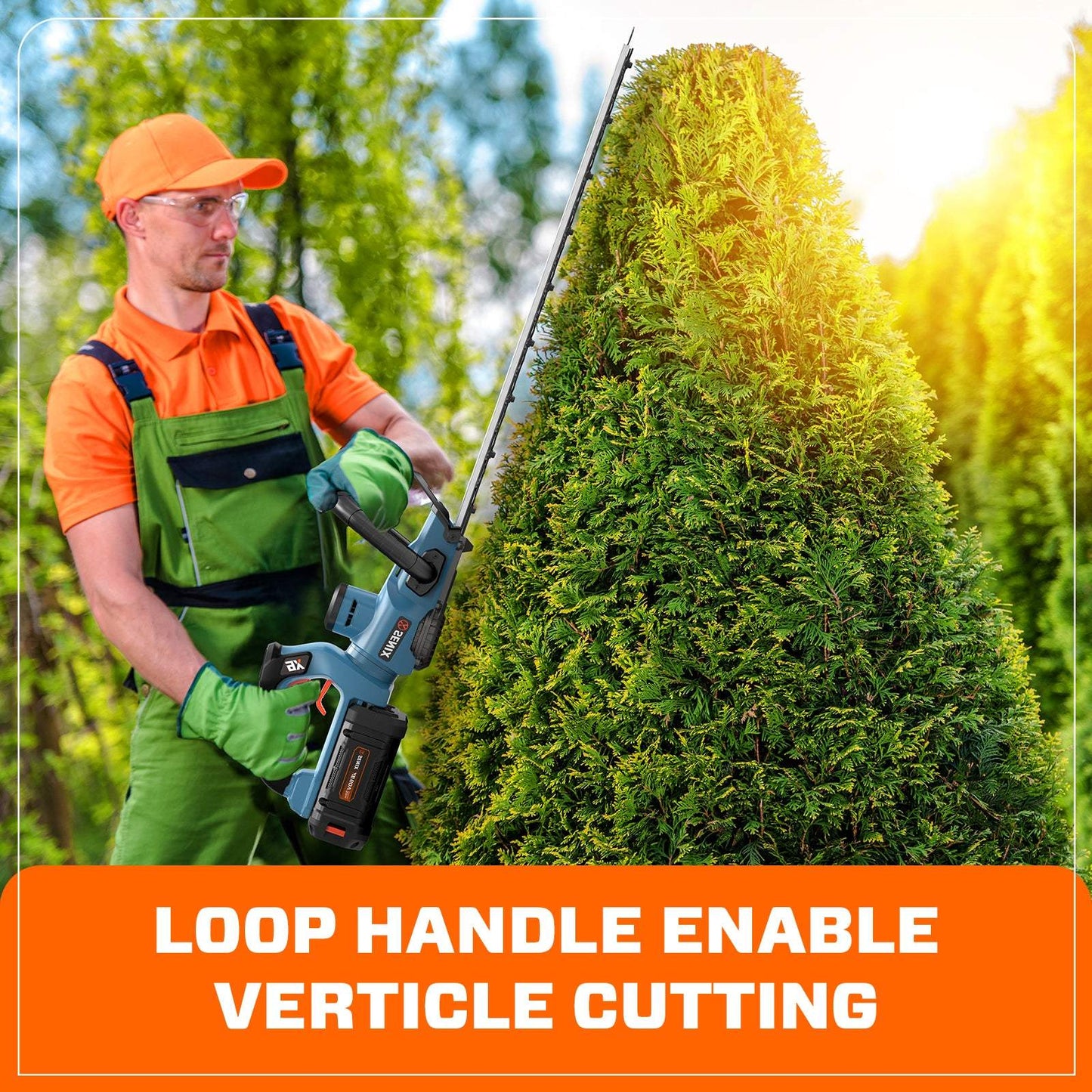 X6 60V Max* 26" Cordless Hedge Trimmer, Brushless (3.0 Ah Battery & Ch | Hedge Trimmers | SENIX Tools