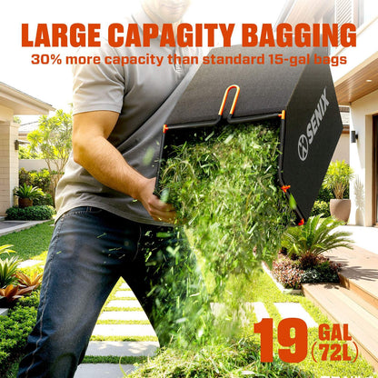 SENIX 22" Self-Propelled Gas Lawn Mower with 170cc OHV 4-Cycle Engine, 3-in-1 Walk-Behind Mower, 6-Position Height Adjustment