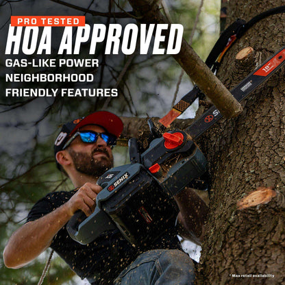 X6 60V Max 18" Cordless Chainsaw, Brushless (Battery & Charger Included | Chainsaws | SENIX Tools