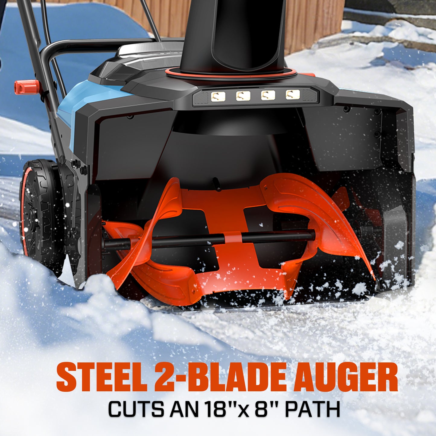 2X2 40V Max* 18" Dual Battery Cordless Snow Blower, Brushless (2 5.0 Ah Batteries & Charger Included)