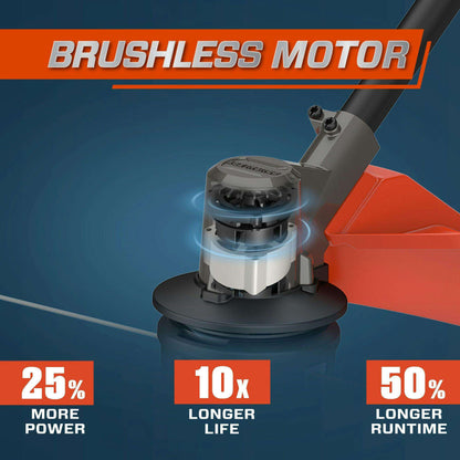 X6 60V Max 16" Cordless String Trimmer | Brushless Motor | GTX6-M | SENIX