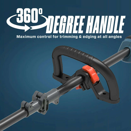 X6 60V Max 16" Cordless String Trimmer | 360-degree Rotating Handle | Brushless | GTX6-M | SENIX
