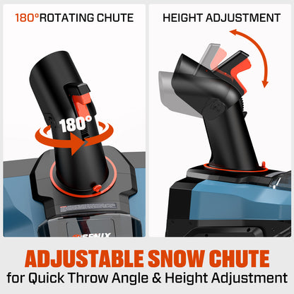 2X2 40V Max* 18" Dual Battery Cordless Snow Blower, Brushless (2 5.0 Ah Batteries & Charger Included)