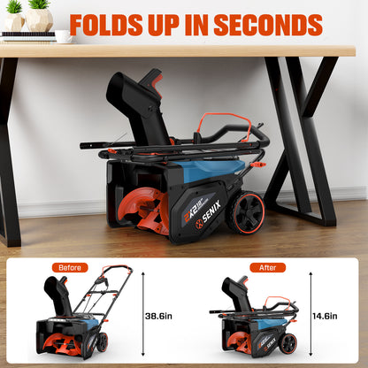 2X2 40V Max* 18" Dual Battery Cordless Snow Blower, Brushless (2 5.0 Ah Batteries & Charger Included)