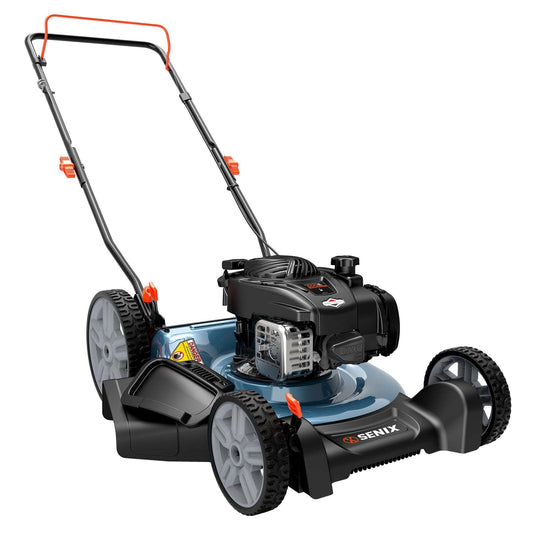SENIX 21" 140cc 4-Cycle Briggs & Stratton Engine Gas Push Lawn Mower w | Lawn Mowers | SENIX Tools