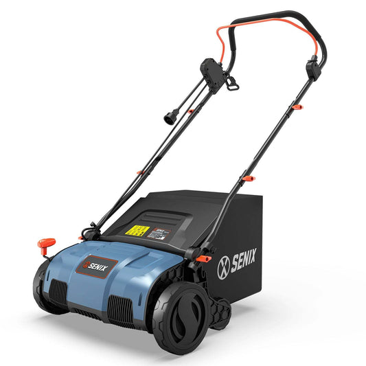 13 Amp 15" Corded Electric Dethatcher & Scarifier Combo | Dethatchers | SENIX Tools