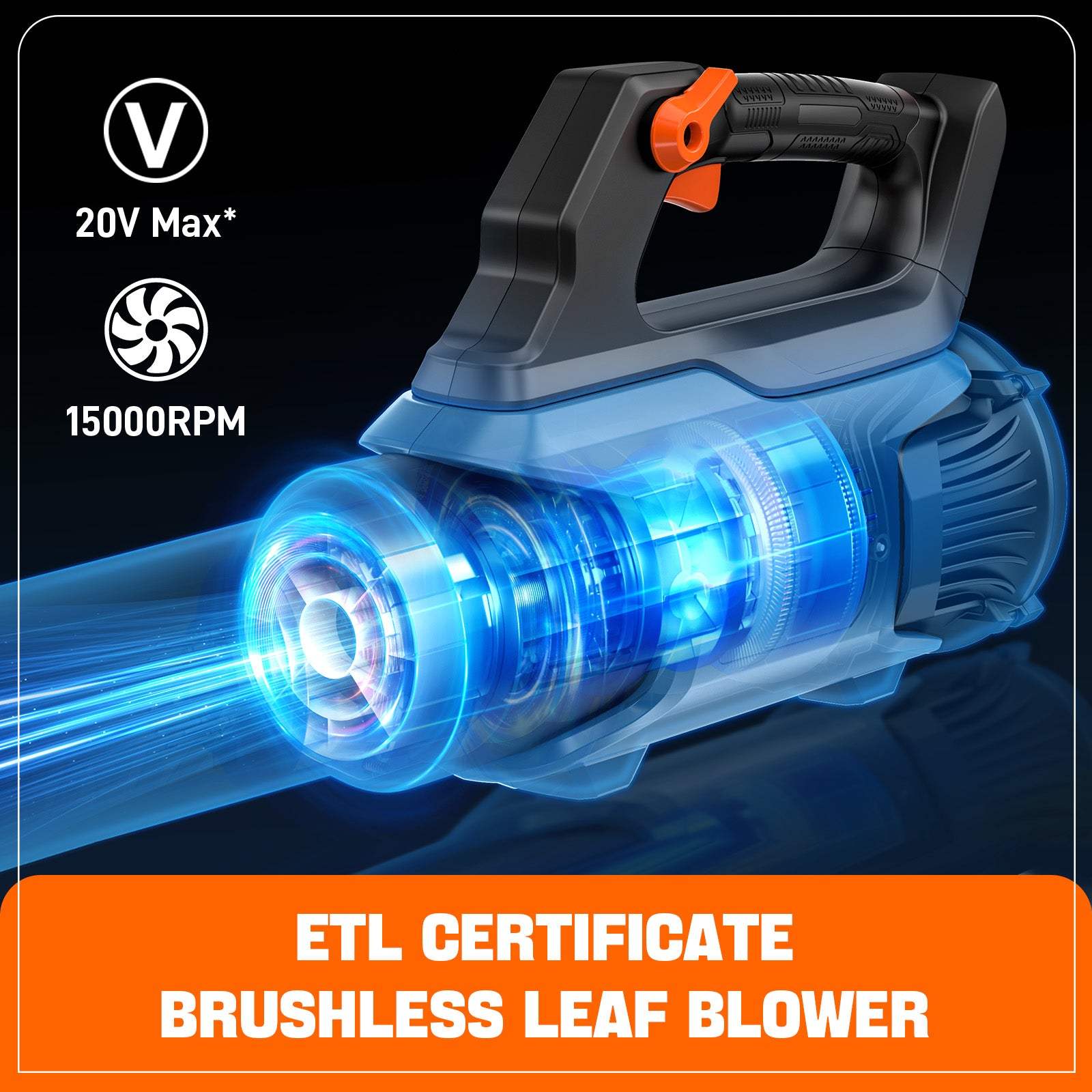 X2 20V Max* Cordless Leaf Blower, Brushless (Tool Only) | Leaf Blowers | X2 20V Max* Cordless Leaf Blower | SENIX Tools