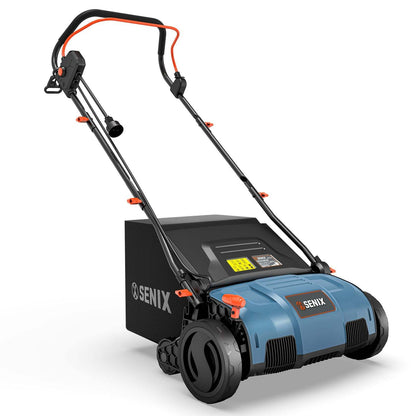 13 Amp 15" Corded Electric Dethatcher & Scarifier Combo | Dethatchers | SENIX Tools