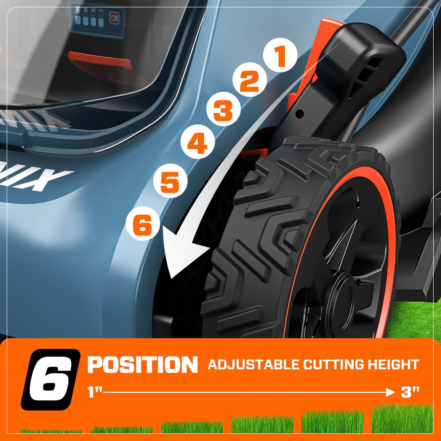 SENIX 2X2 40V Max* 15" Cordless Electric Push Lawn Mower 2-in-1 Baggin | Lawn Mowers | SENIX Tools