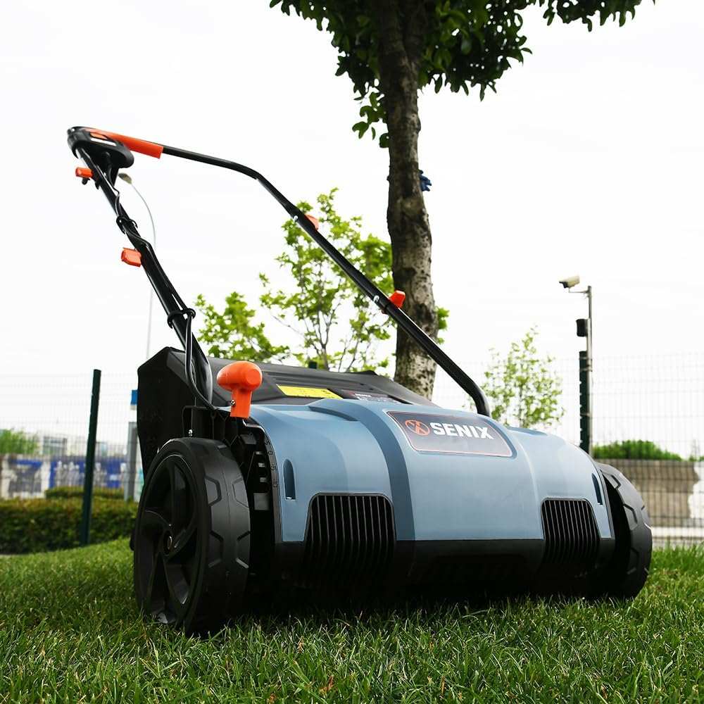 12 Amp 12.6" Corded Electric Dethatcher & Scarifier Combo | Dethatchers| SENIX Tools