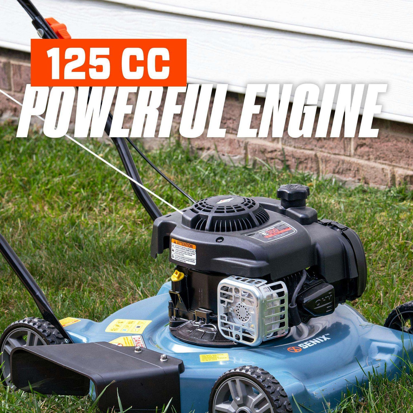 20-Inch Gas Lawn Mower with 125cc 4-Cycle Briggs & Stratton Engine | Briggs & Stratton | LSPG-L2 | SENIX