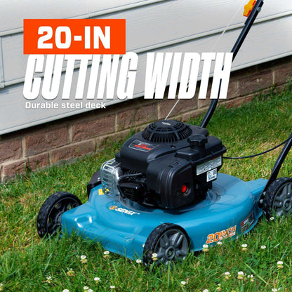 20-Inch Gas Lawn Mower with 125cc 4-Cycle Briggs & Stratton Engine | Briggs & Stratton | LSPG-L2 | SENIX