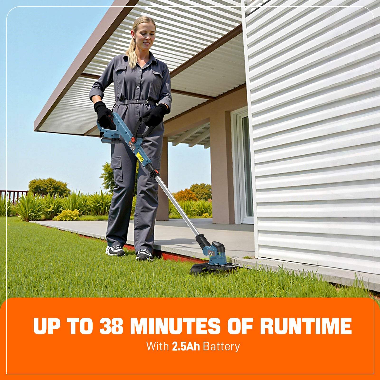 X2 20V Max* 10" Cordless String Trimmer (2.5 Ah Battery & Charger Incl | String Trimmers | SENIX Tools