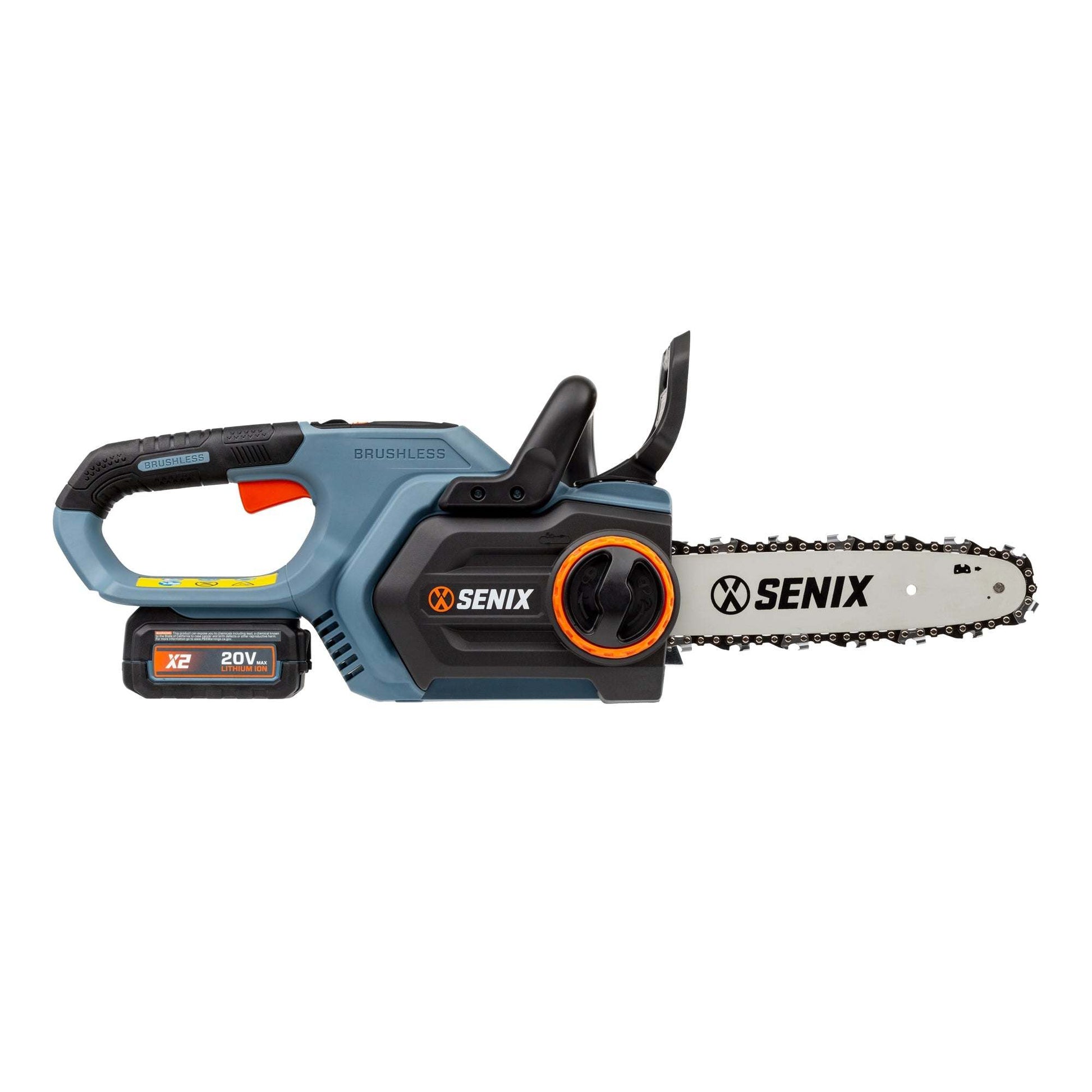X2 20V Max Cordless Chainsaw, Brushless (Battery & Charger Included) | Chainsaws | SENIX Tools