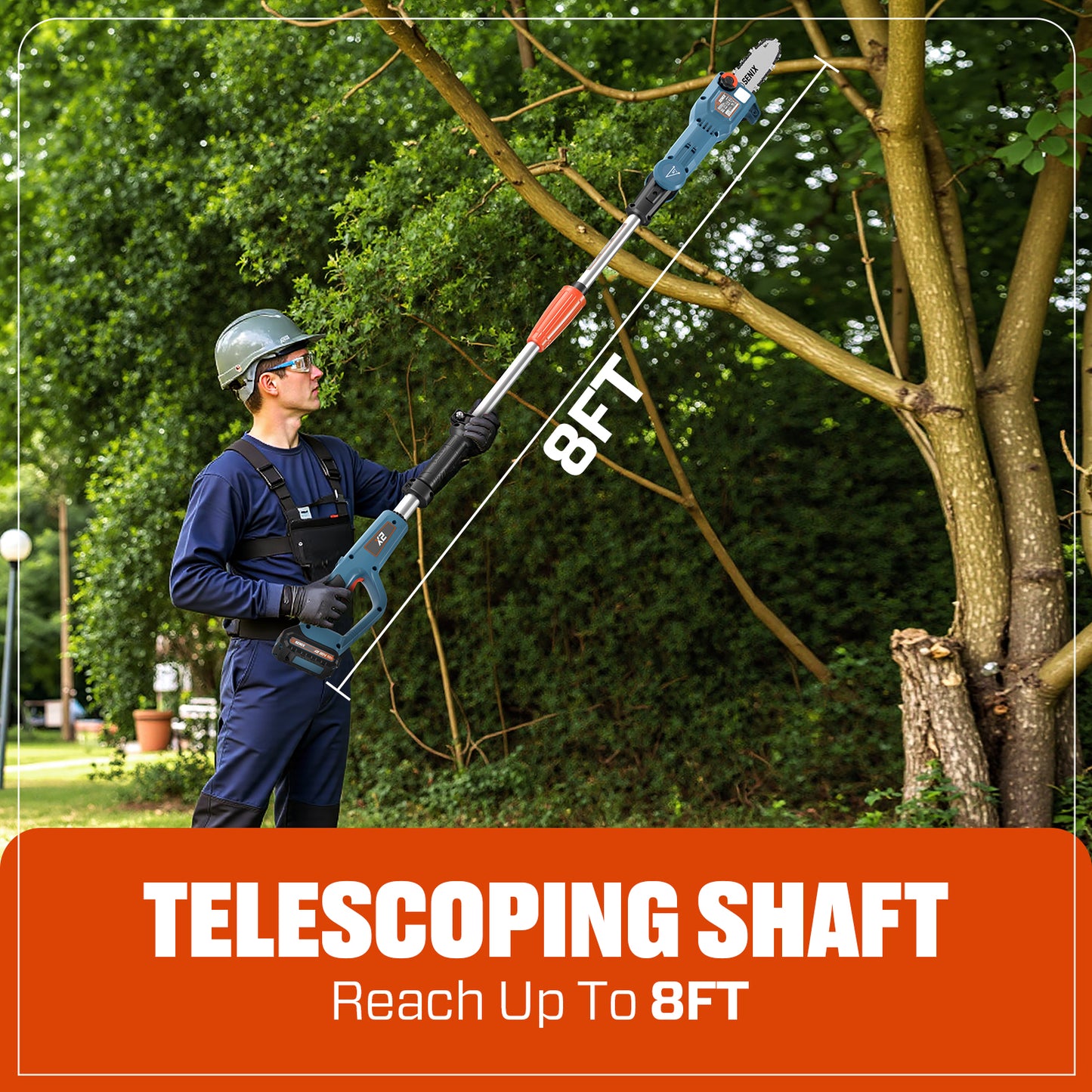 X2 20V Max* 8" Cordless Pole Saw, Brushless