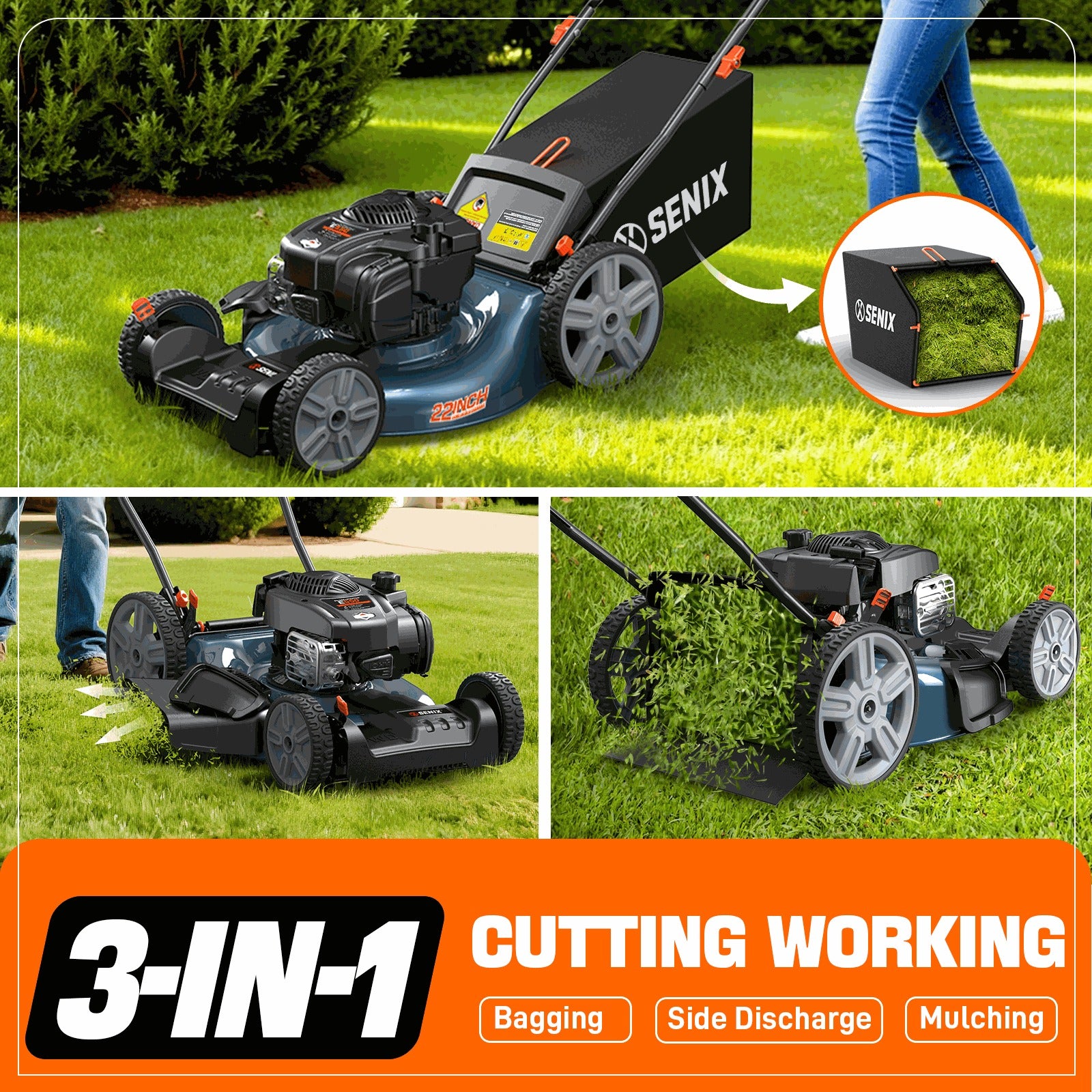 3-in-1 Mowing System