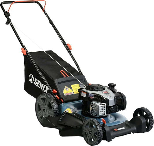 SENIX 21" 140cc Briggs & Stratton Engine Gas Push Lawn Mower | SENIX Tools