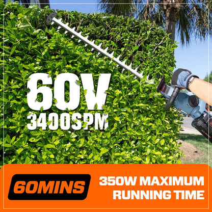 X6 60V Max* 26" Cordless Hedge Trimmer, Brushless (3.0 Ah Battery & Ch | Hedge Trimmers | SENIX Tools