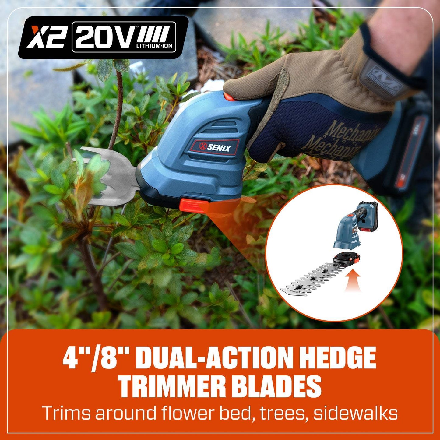 X2 20V Max* Cordless Grass Shear/Shrubber (2.0 Ah Battery & Charger Included)