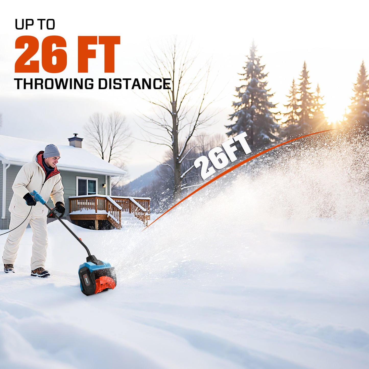 12 Amp 13" Corded Snow Shovel