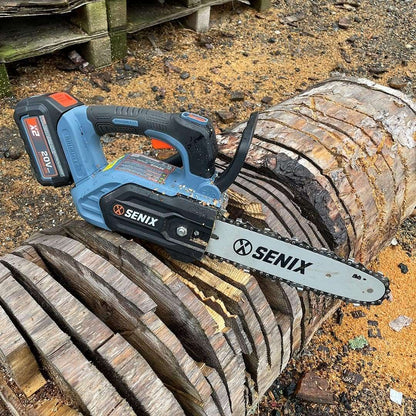 X2 20V Max* 10" Cordless Chainsaw, Brushless (2.5 Ah Battery & Charger | Chainsaws | X2 20V Max 10" Cordless Chainsaw | SENIX Tools