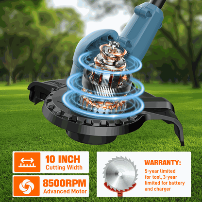 X2 20V Max* 10" Cordless String Trimmer (2.0 Ah Battery & Charger Incl | String Trimmers | SENIX Tools