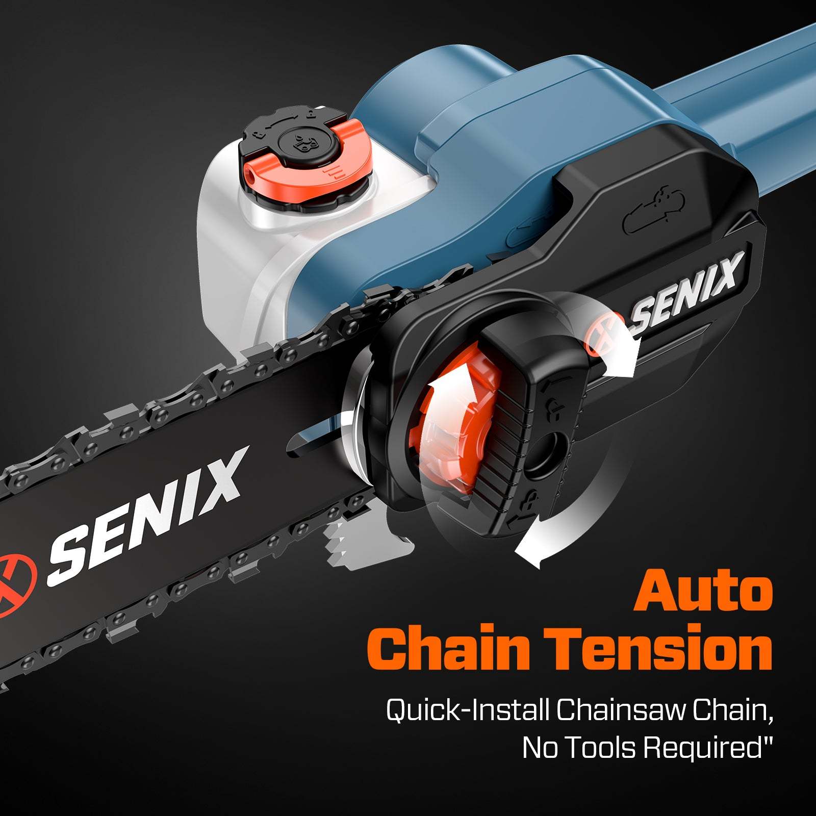 X6 60V Max* 10" Cordless Pole Saw, Brushless (3.0 Ah Battery & Charger | Pole Saws | SENIX Tools