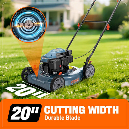 SENIX 20" 144cc 4-Cycle Gas Push Lawn Mower | SENIX Tools