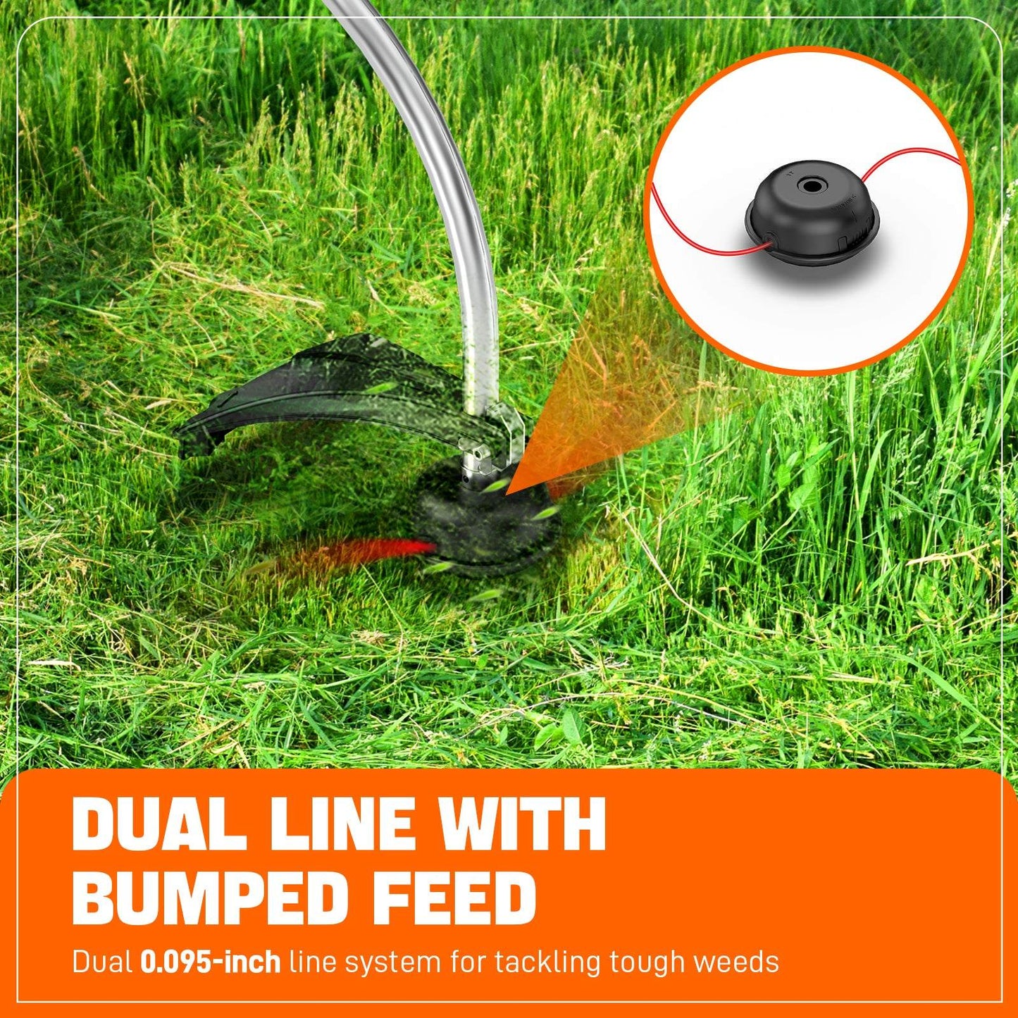 4QL® 26.5cc 4-Cycle 17" Gas String Trimmer, Attachment Capable