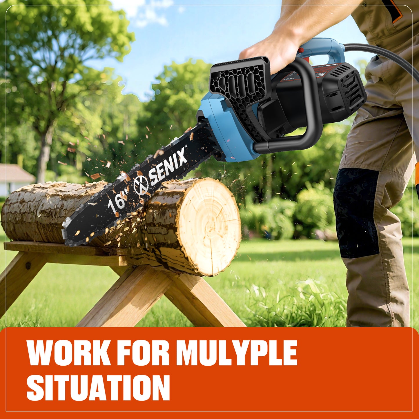 12 Amp 16" Corded Electric Chainsaw