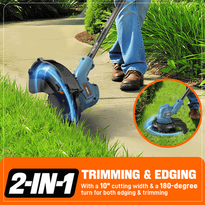 X2 20V Max* 10" Cordless String Trimmer (2.0 Ah Battery & Charger Incl | String Trimmers | SENIX Tools