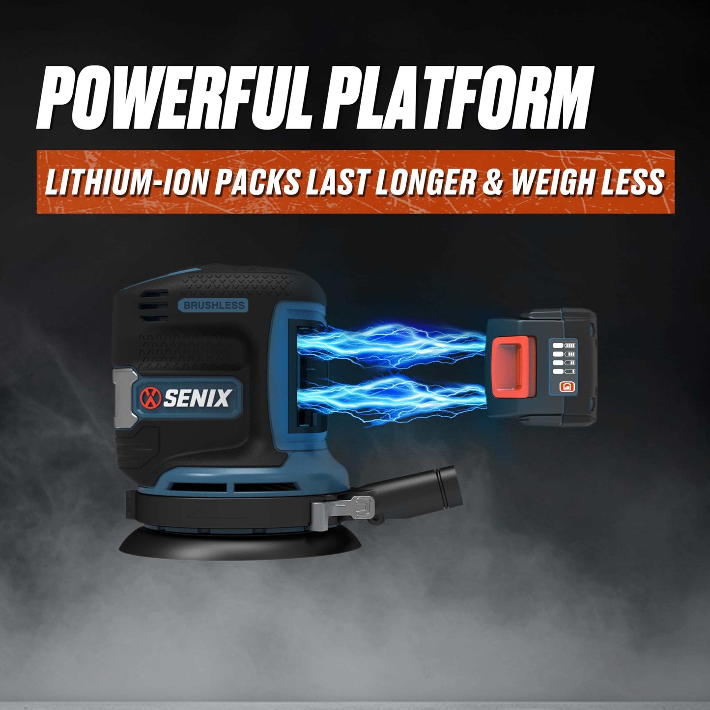 X2 20V Max* 5" Cordless 3-Speed Orbital Sander, Brushless (Tool Only)