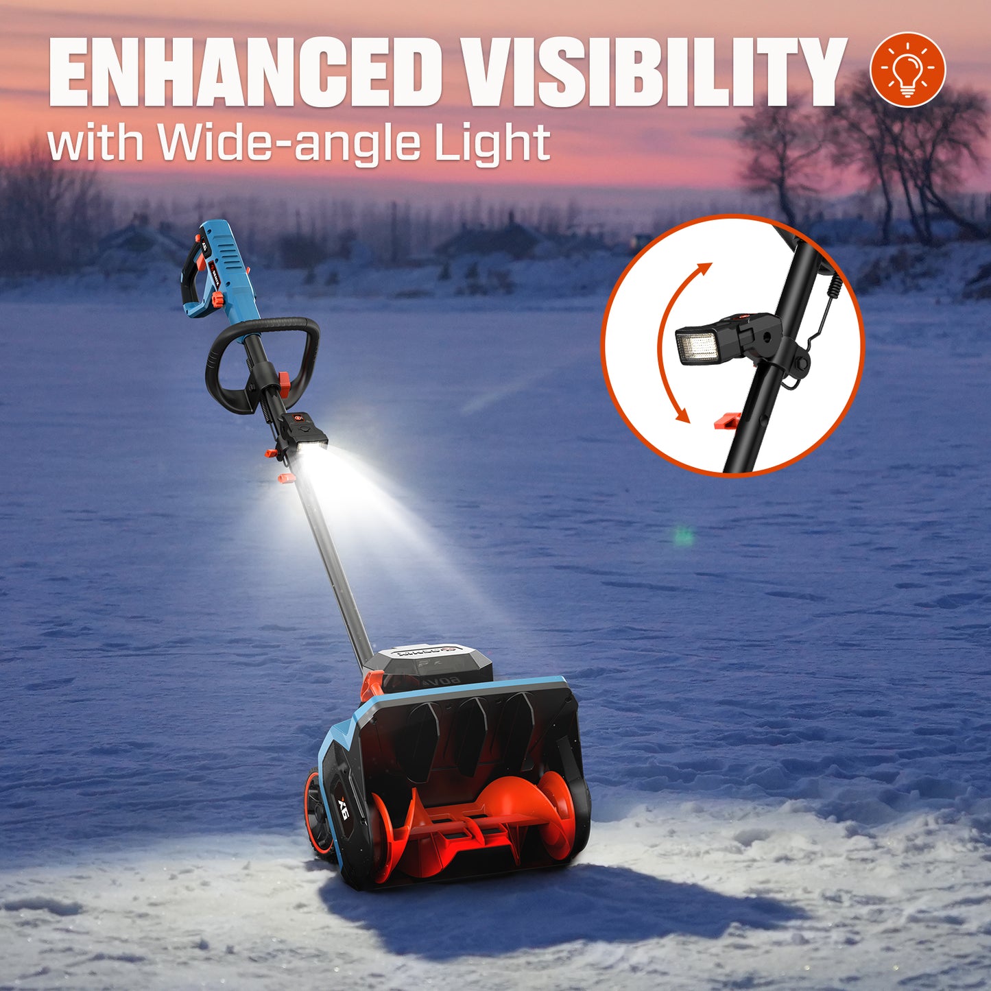 X6 60V Max* 15" Cordless Snow Shovel, Brushless (6.0 Ah Battery & Charger Included)
