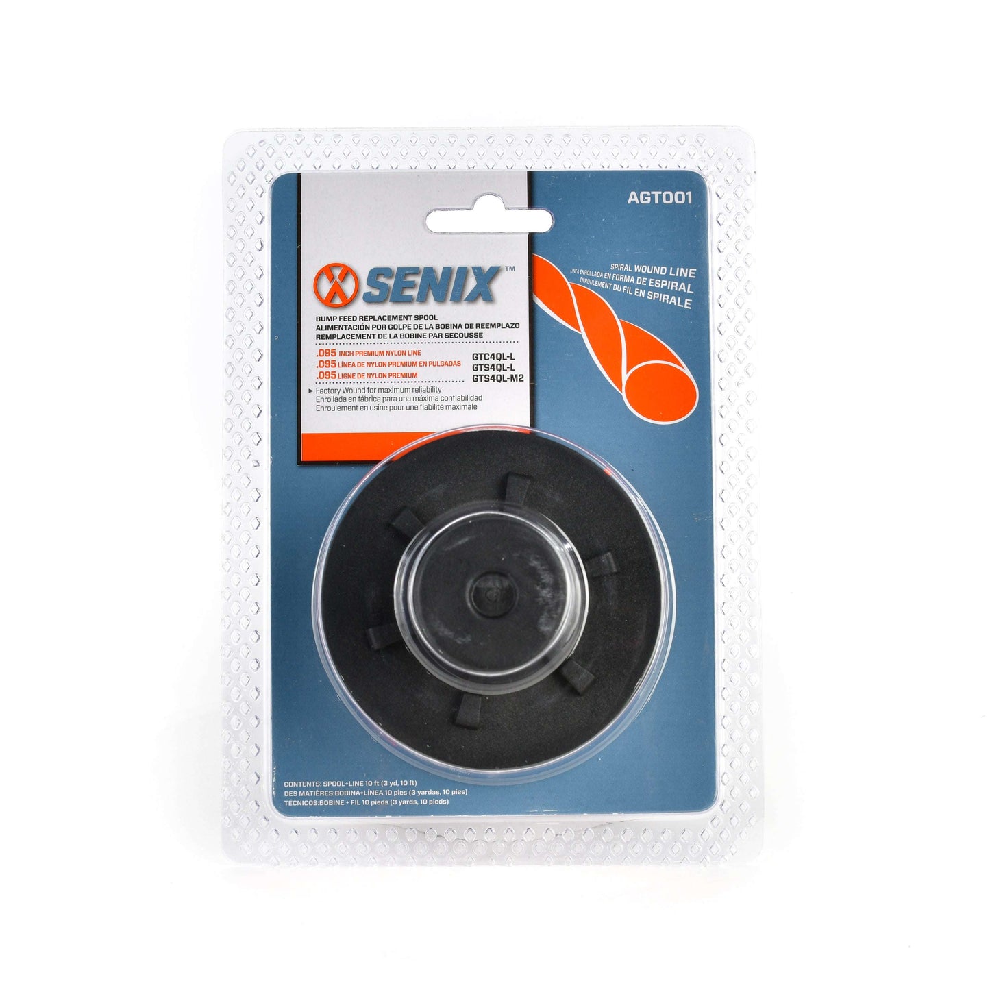 10 ft Spooled String Trimmer Line for Gas Powered 4QL® String Trimmers | Parts And Accessories | SENIX Tools