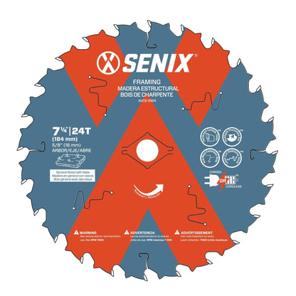 SENIX Circular Saw Wood Cutting Blade -  7-1/4" | SENIX Tools