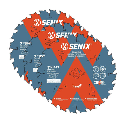 SENIX 3pk Circular Saw Blade Blades | SENIX Tools