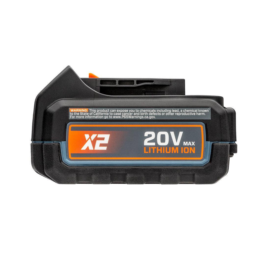 X2 20V Max 5.0 Ah Lithium-ion Battery, B50X2 | Batteries | SENIX Tools