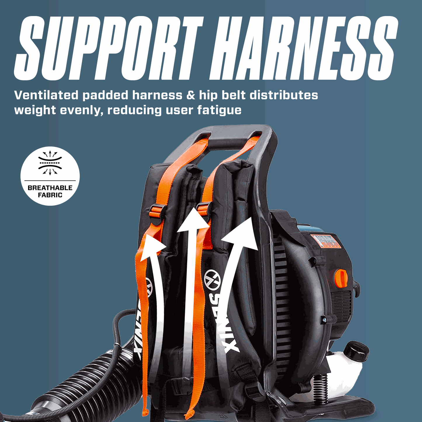 4QL® 49cc 4-Cycle Gas Backpack Leaf Blower | Leaf Blowers | SENIX Tools