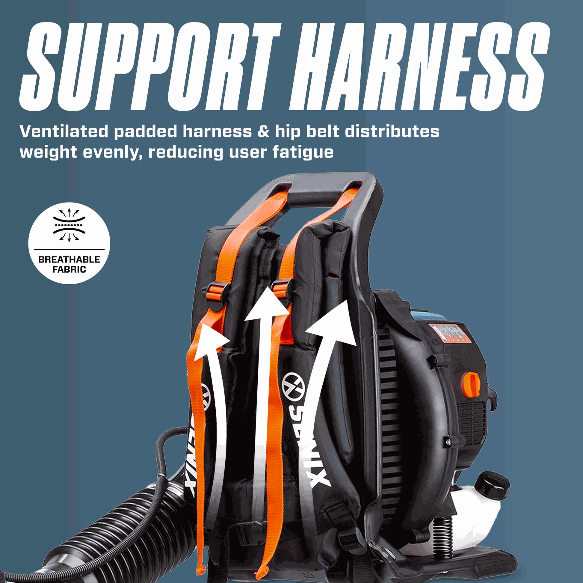 4QL® 49cc 4-Cycle Gas Backpack Leaf Blower | Leaf Blowers | SENIX Tools