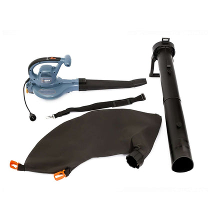 12 Amp Corded Electric 3-in-1 Leaf Blower, Vacuum, and MulcherLeaf BlowersSENIX Tools