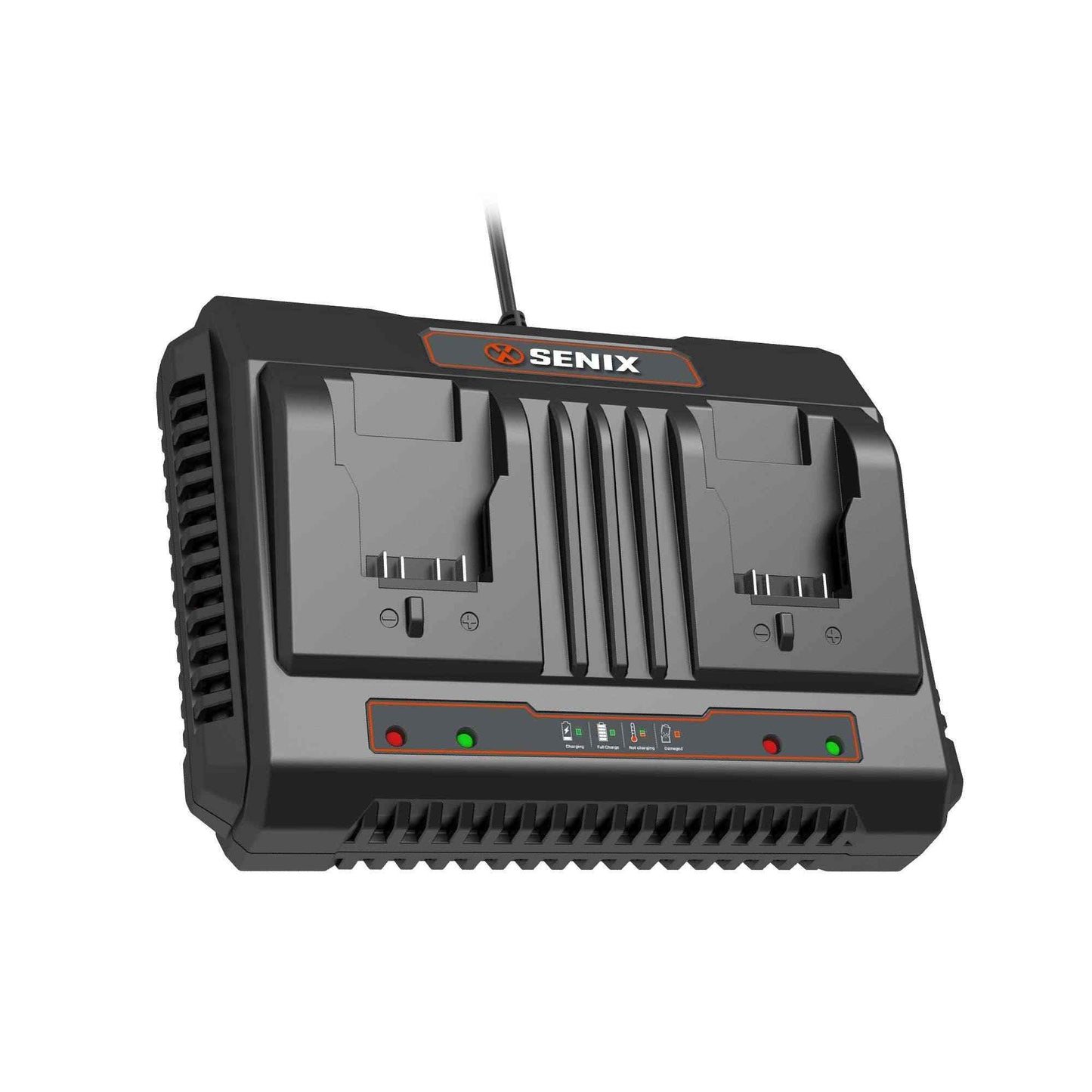 X2 20V Max* 6 Amp Dual-Port Charger, CHDX2-M | Chargers | SENIX Tools