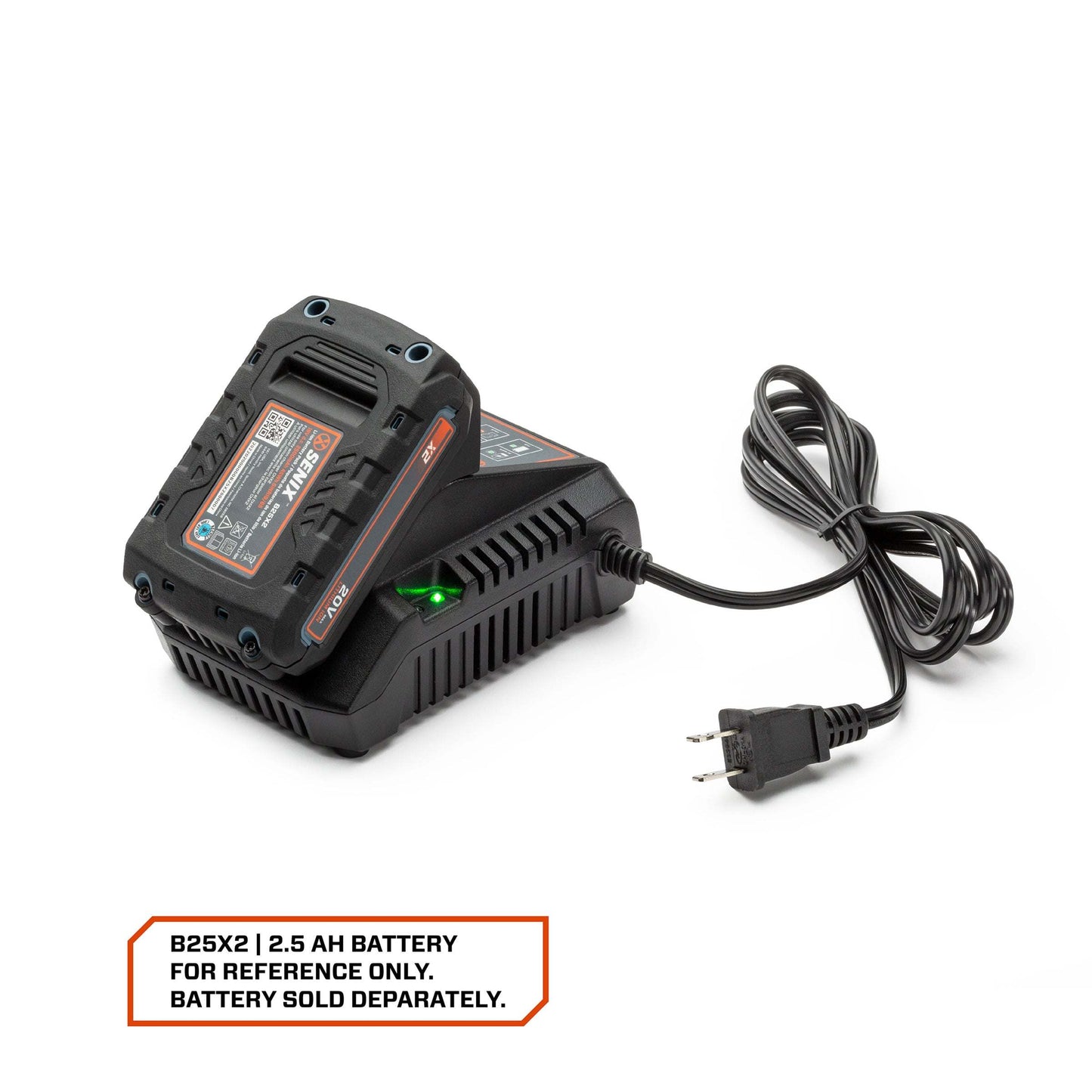 X2 20V Max 2 Amp Charger, CHX2 | Chargers | SENIX Tools
