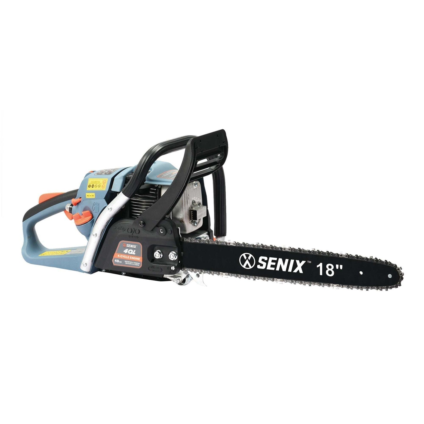 4QL® 49cc 4-Cycle 18" Gas Chainsaw with Oregon Bar and Chain | Chainsaws | SENIX Tools