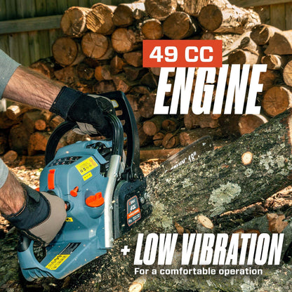 4QL® 49cc 4-Cycle 18" Gas Chainsaw with Oregon Bar and Chain | Chainsaws | SENIX Tools