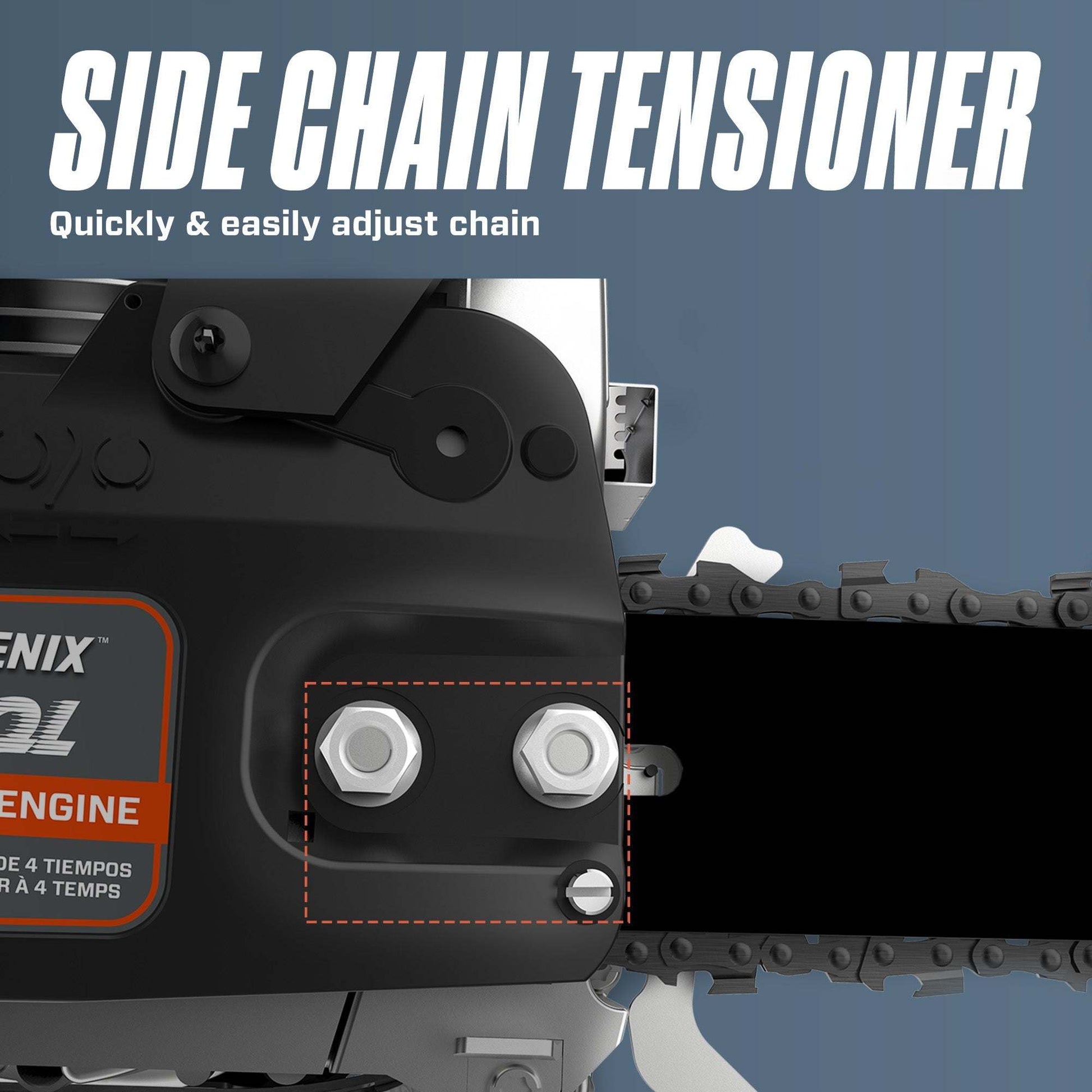 4QL® 49cc 4-Cycle 18" Gas Chainsaw with Oregon Bar and Chain | Chainsaws | SENIX Tools