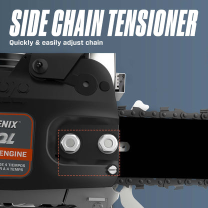 4QL® 49cc 4-Cycle 18" Gas Chainsaw with Oregon Bar and Chain | Chainsaws | SENIX Tools