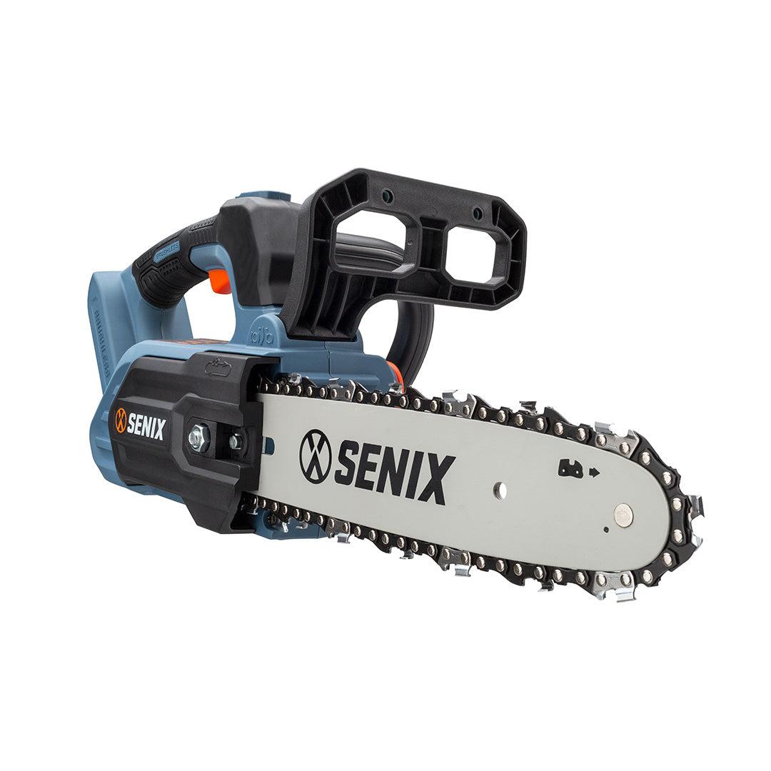X2 20V Max* 10" Cordless Chainsaw, Brushless (Tool Only) | Chainsaws | X2 20V Max 10" Cordless Brushless Chainsaw - Tool Only | SENIX Tools