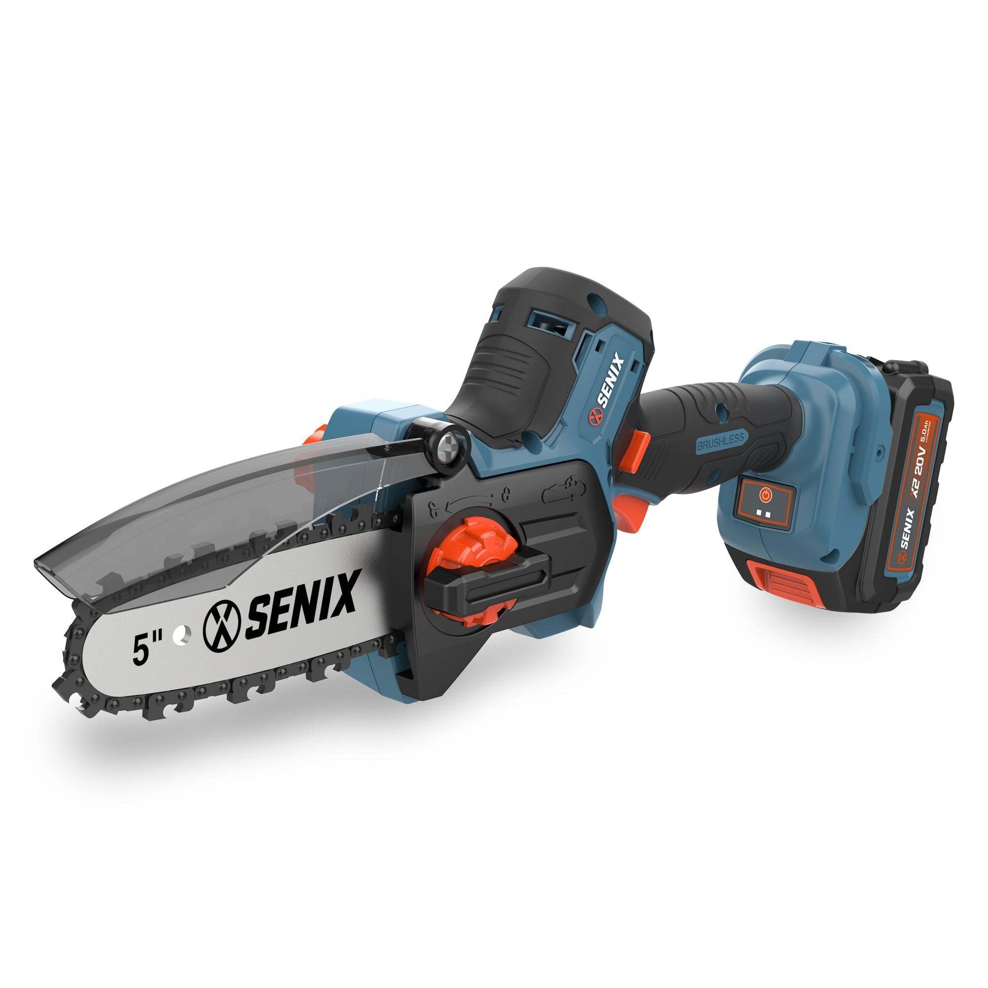 X2 20V Max 5" Cordless Mini Chainsaw, Brushless (Battery & Charger) | Chainsaws | SENIX Tools